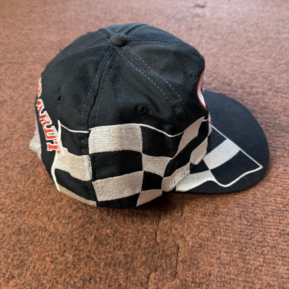 Vintage Dale Earnhardt #3 Chase Racewear Hat Black Checkered Flag Snapback Cap